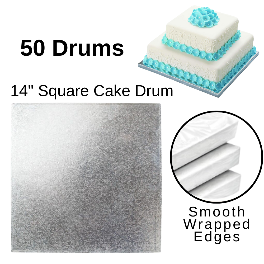 Cake Boards Base Drum 12mm thick Premium Finish Strong Round Square - Picture 3 of 3