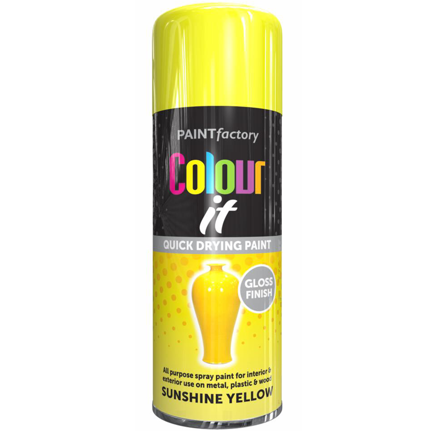 All Purpose Spray Paint Aerosol Matt Gloss Satin Primer Metal Wood Plastic