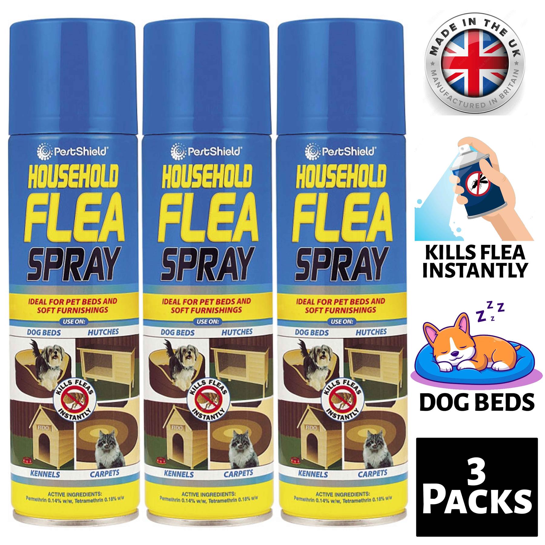 3X Flea Killer Spray Aerosol Household Animal Flea Dog Tick