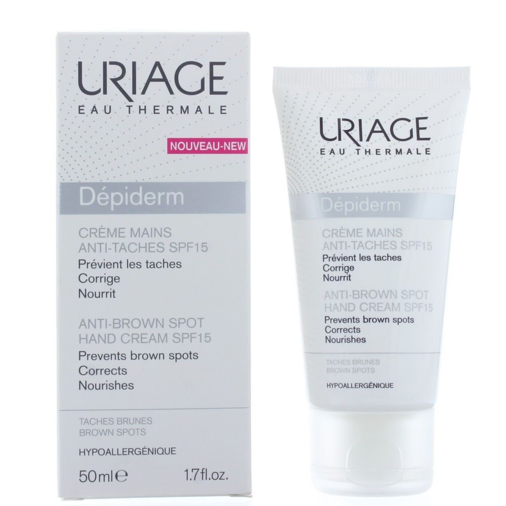 Uriage Depiderm Anti Brown Spot Hand Cream SPF15 50ml Uriage Depiderm Anti Brown Spot Hand Cream SPF15 50ml