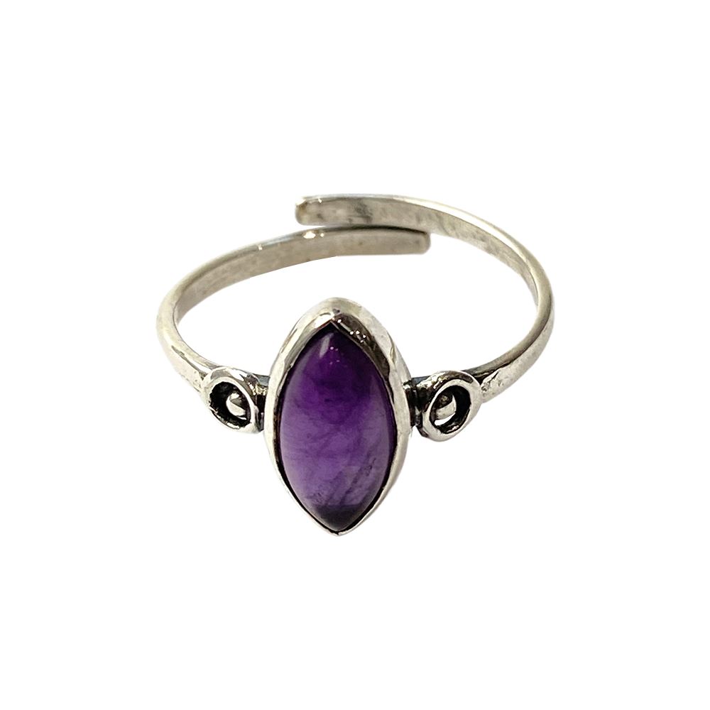 Silver-Plated Adjustable Ring (#03)