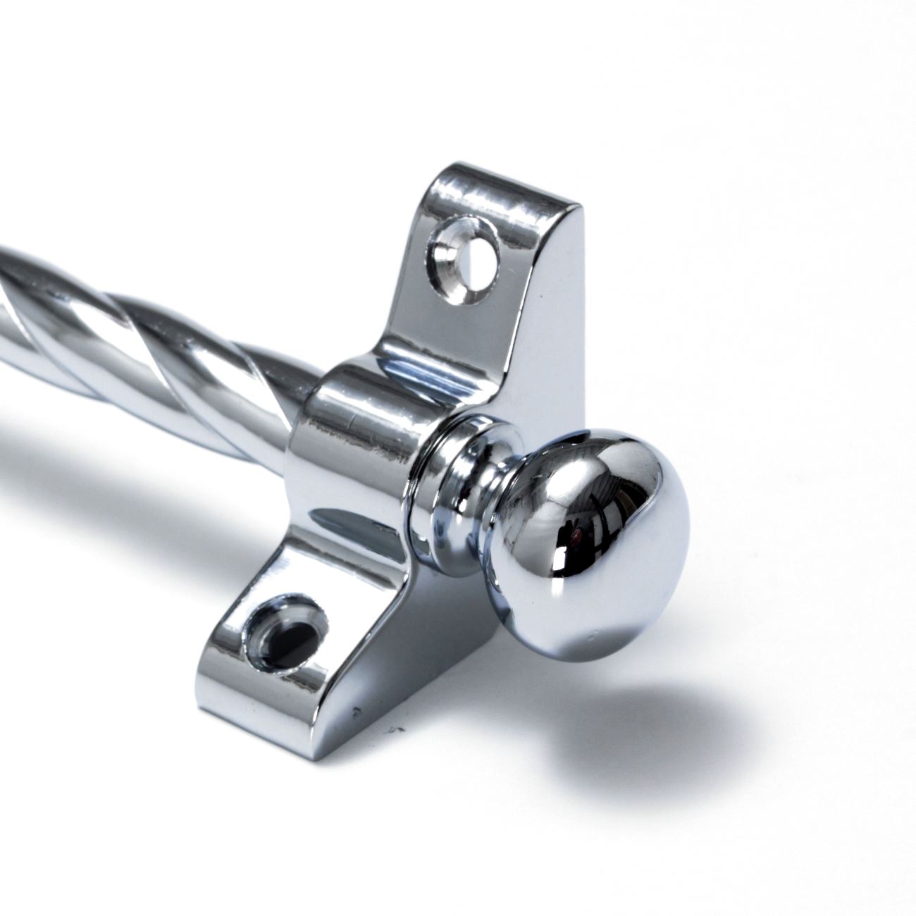 13 X Polished Chrome Stair Rods 3/8" x 28.5" Candy Twist Round