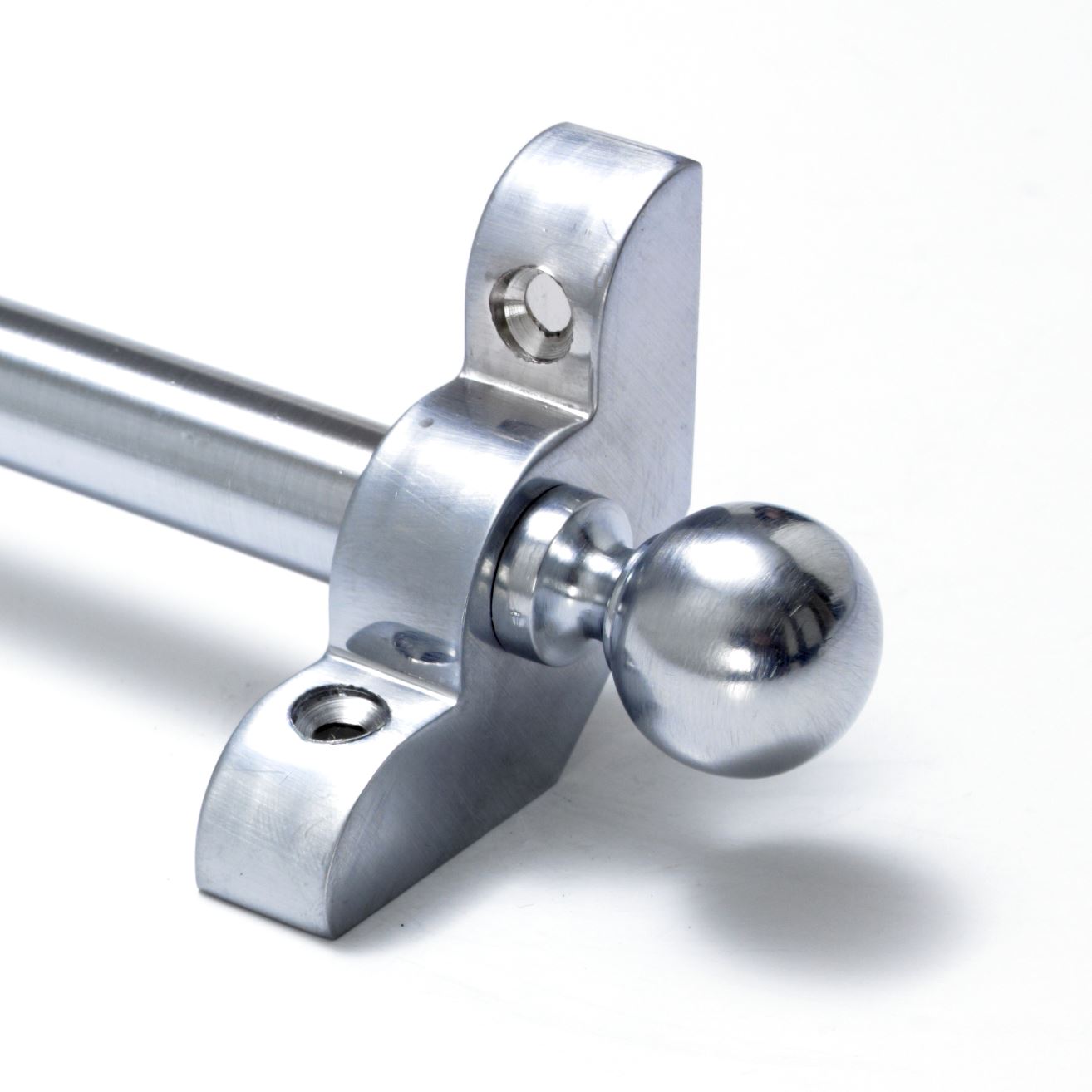 13 X Satin Chrome Stair Rods 1/2" x 36" Premium Range Ball Finial