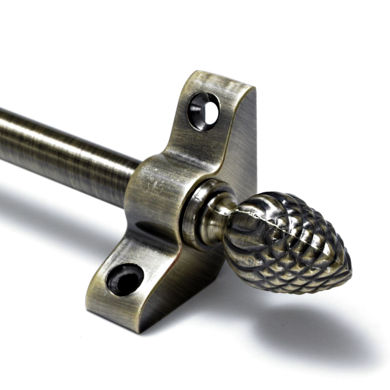 Antique Brass Stair Rods 3/8" x 28.5" Simplicity Pine Finial eBay