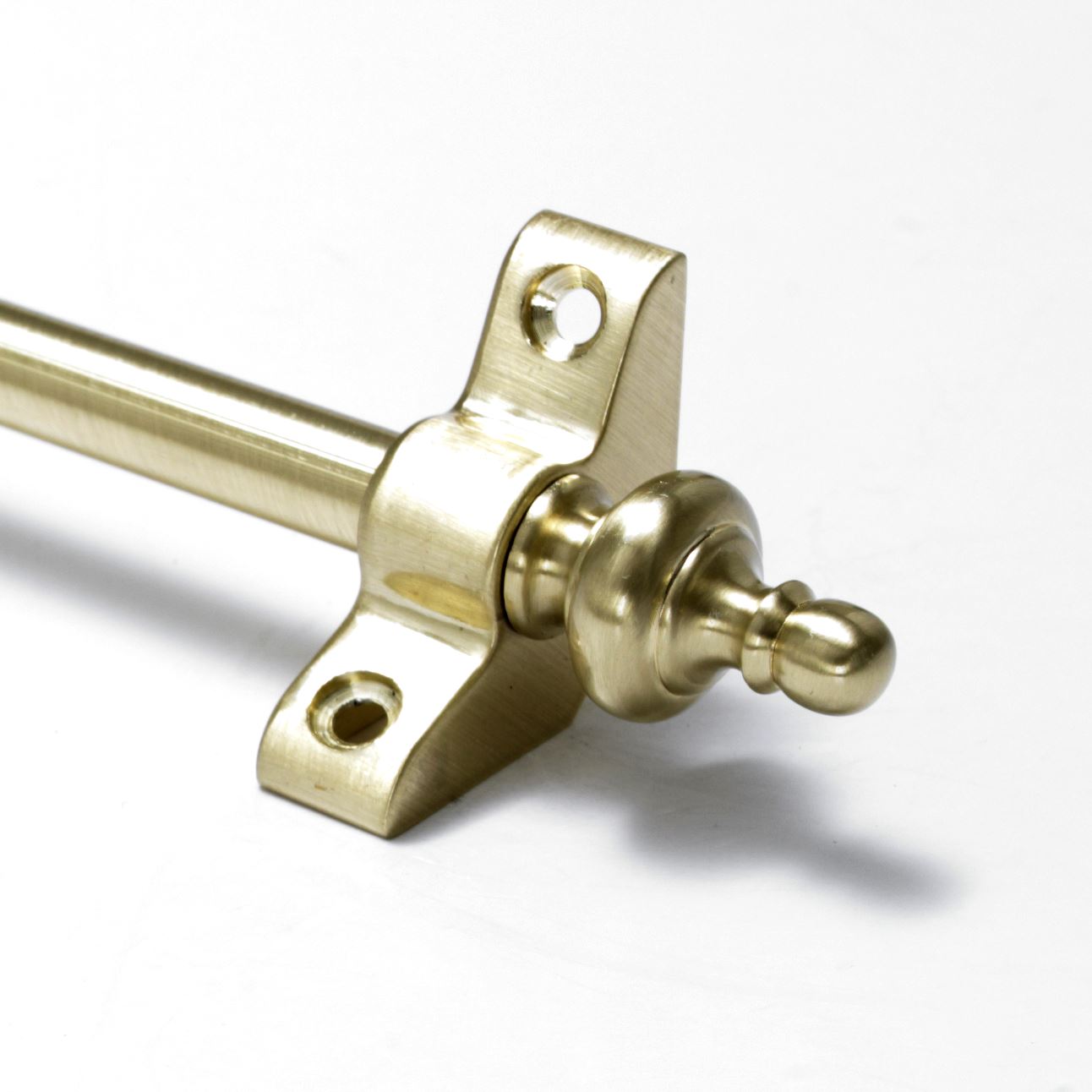 13 X Satin Brass Stair Rods 3/8" x 28.5" Simplicity Urn Finial eBay