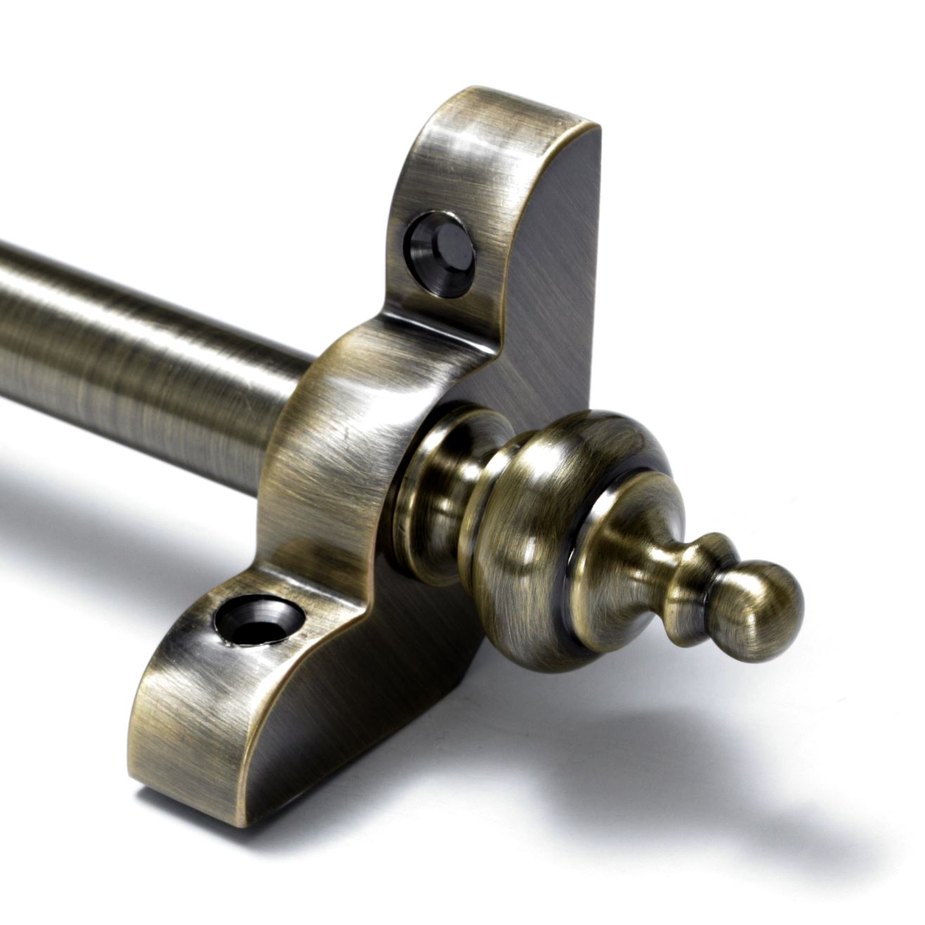Wrought Iron Stair Rods 1//2/" x 28.5/" Crystal Finial Premium Range
