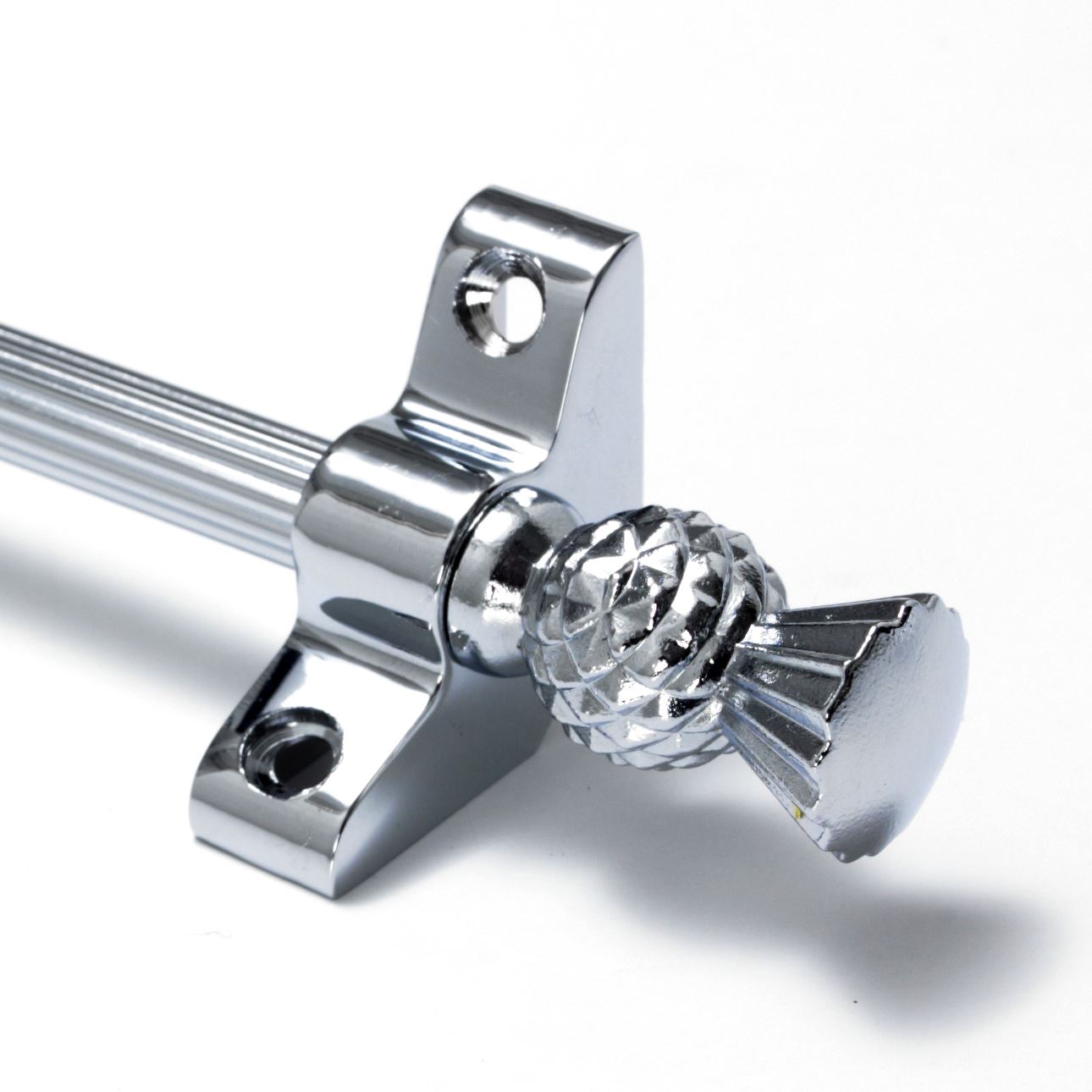 13 X Polished Chrome Stair Rods 3/8" x 36" Norfolk Reed Thistle