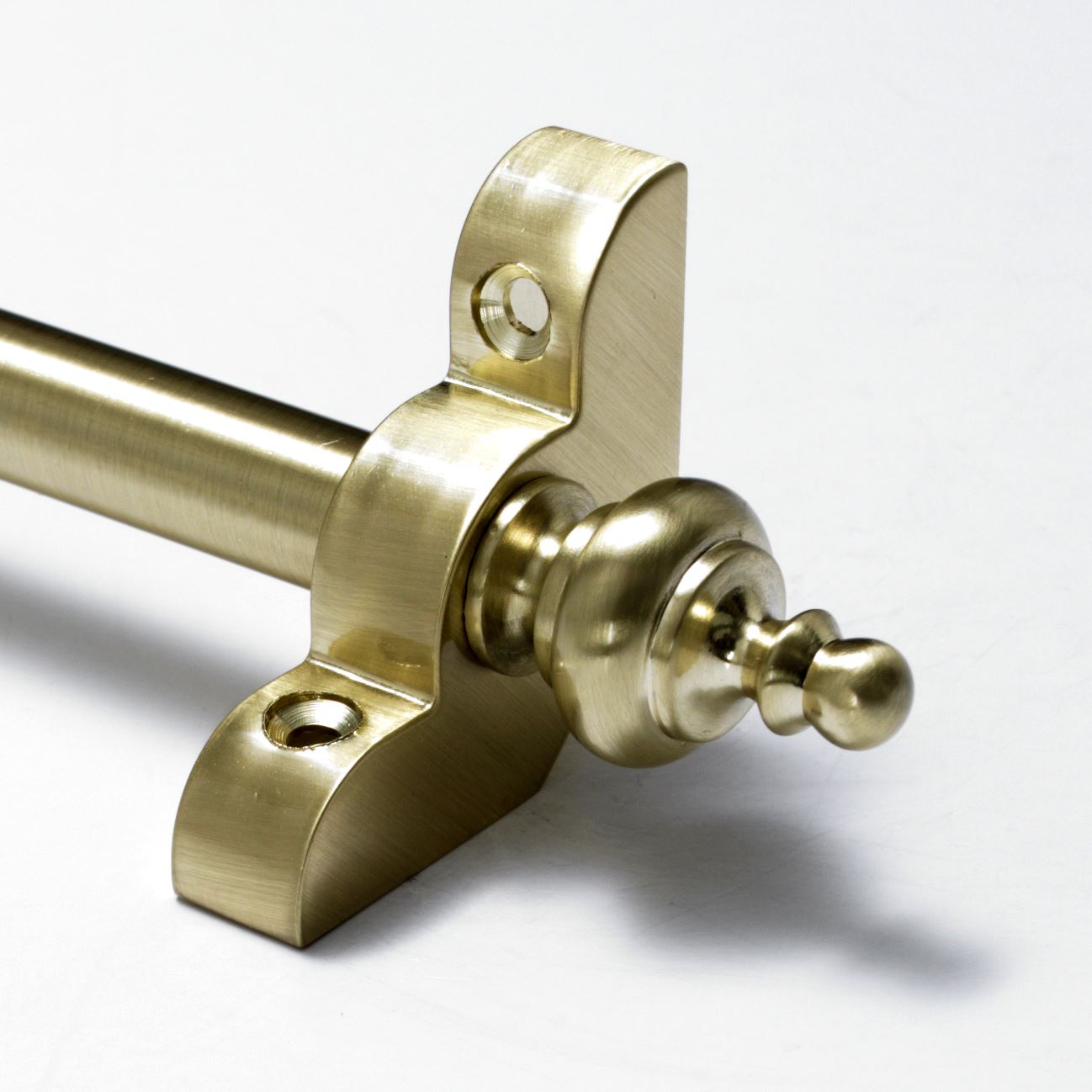 Satin Brass Stair Rods 1/2" x 28.5" Premium Range Urn Finial eBay