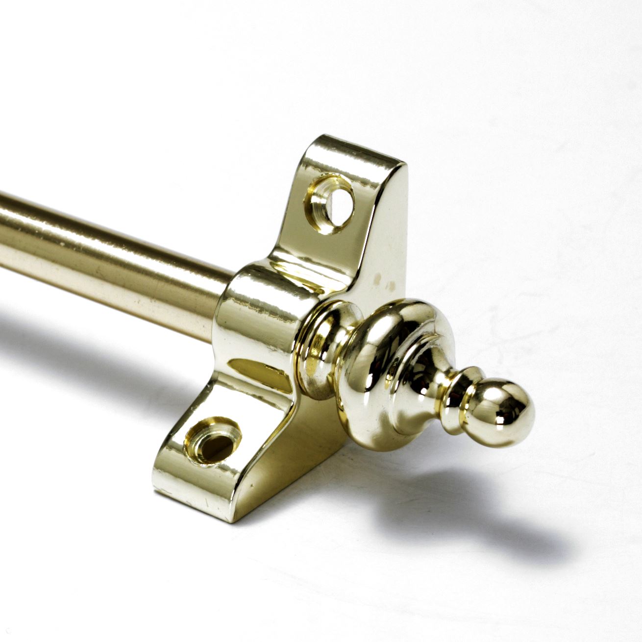 Polished Brass Stair Rods 3/8" x 28.5" Simplicity Urn Finial eBay