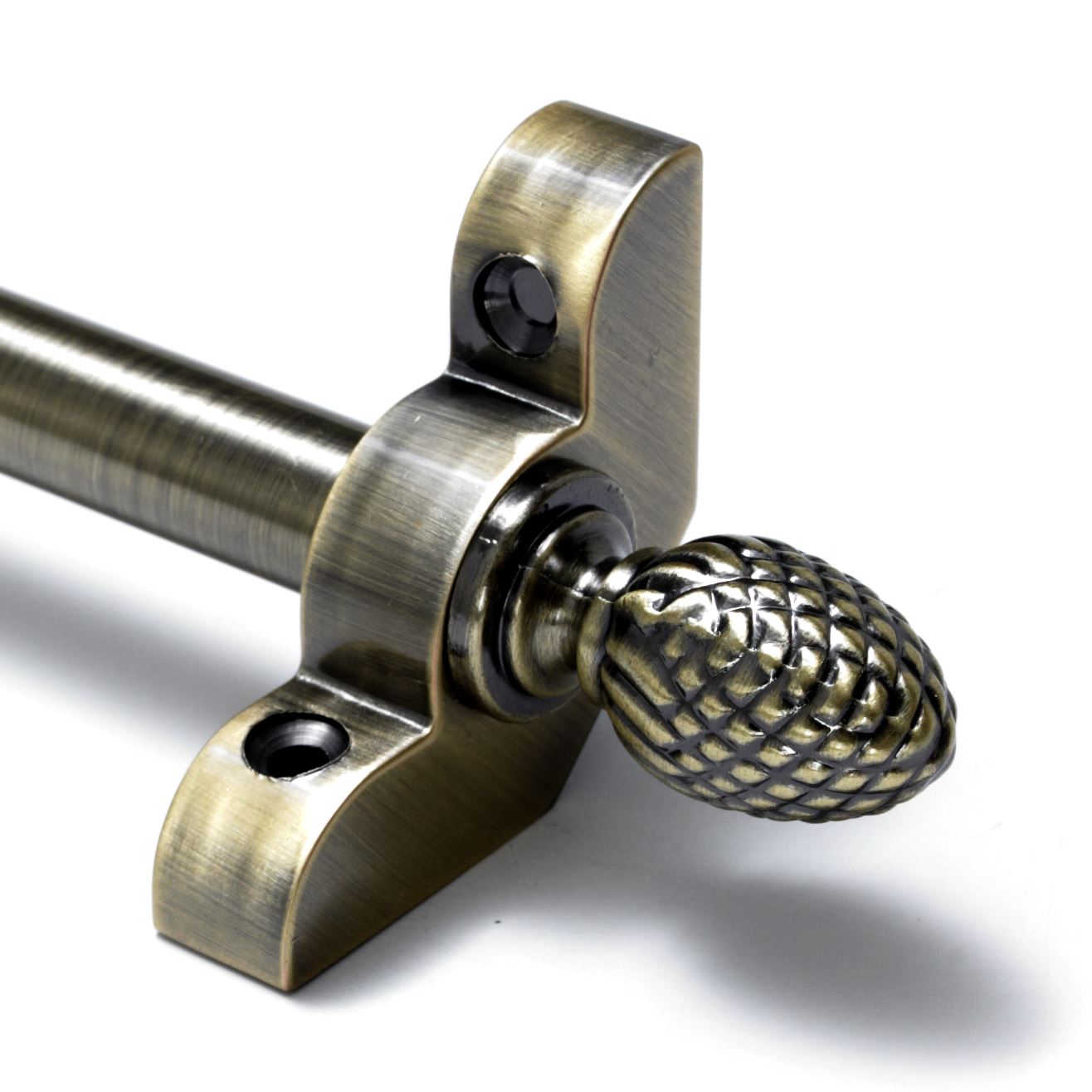 Antique Brass Stair Rods 1/2" x 36" Premium Range Pine Finial eBay