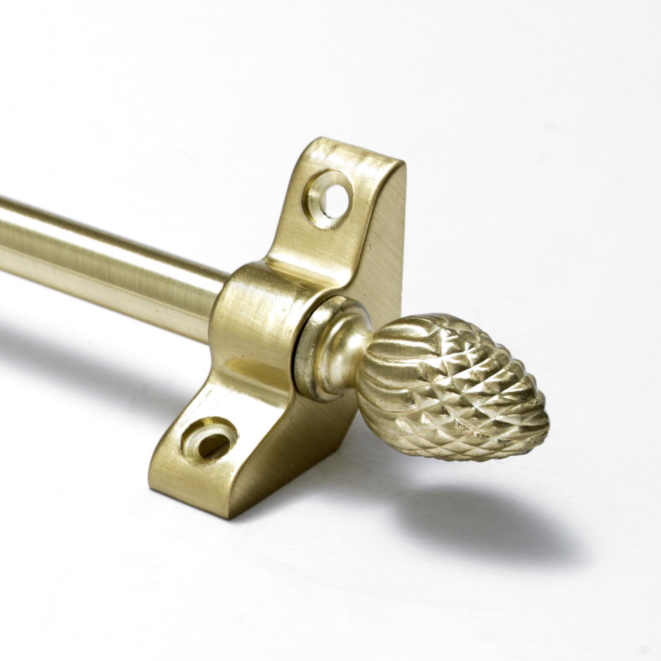 Pine Finial Simplicity Satin Brass Stair Rods 3//8/" x 36/"