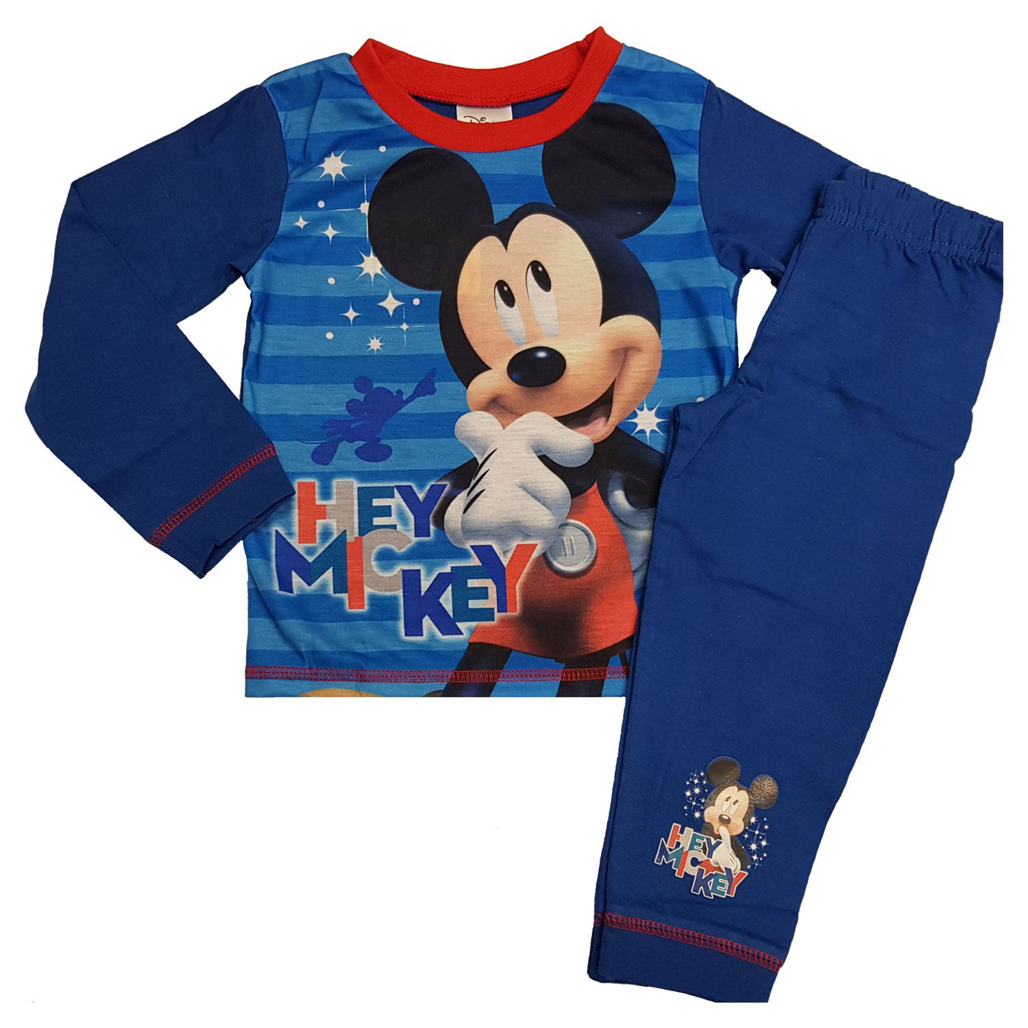 Boys Official Genuine Disney Mickey Mouse Pyjamas Age 18 Months 1 2 3 4 Yrs AOP