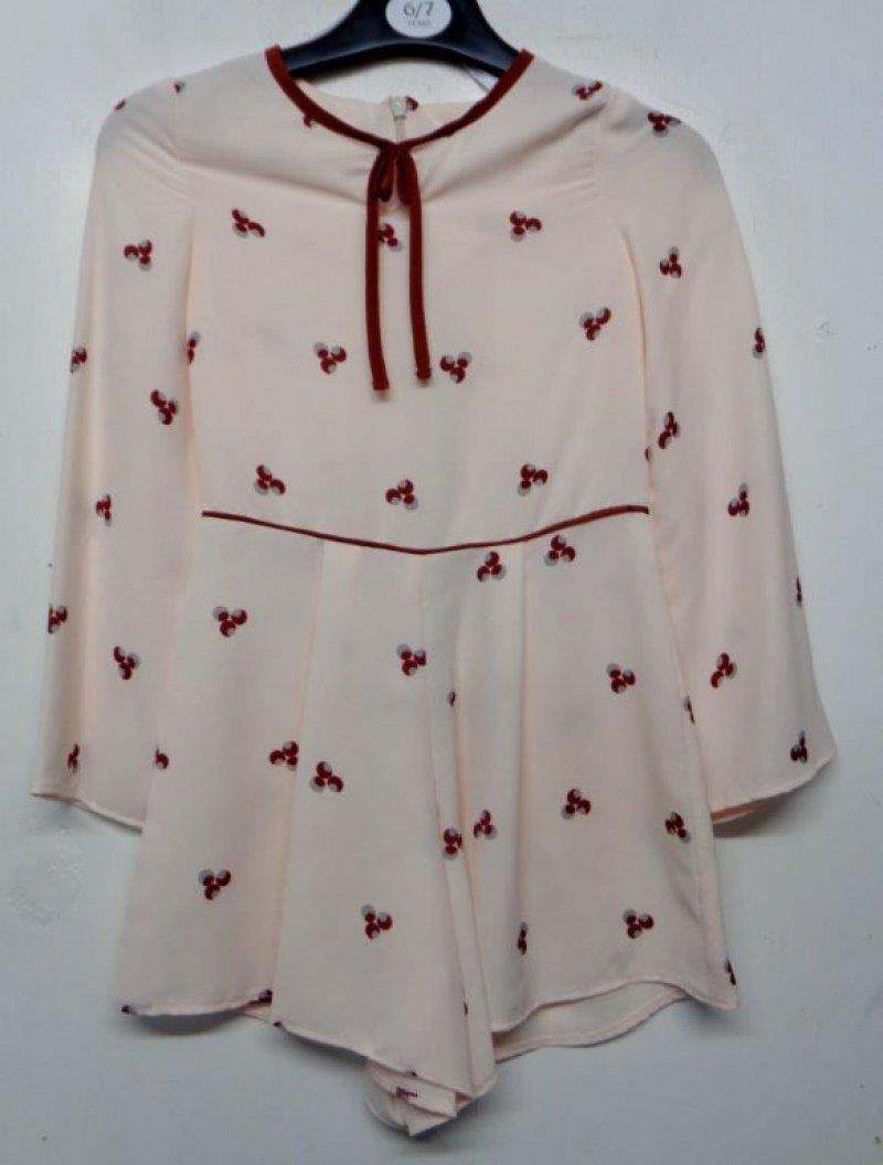 Girls Ex Chain Store Playsuit Dress Cream Age 4 5 6 7 8 9 10 11 12 13 14 years