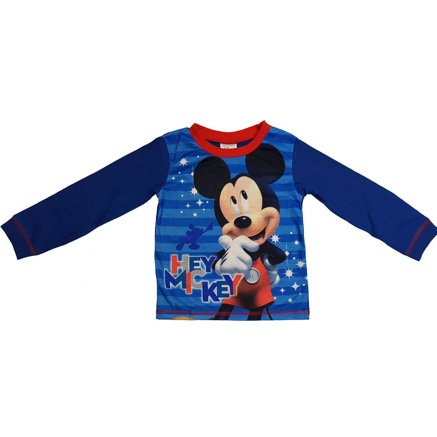 Boys Official Genuine Disney Mickey Mouse Pyjamas Age 18 Months 1 2 3 4 Yrs AOP