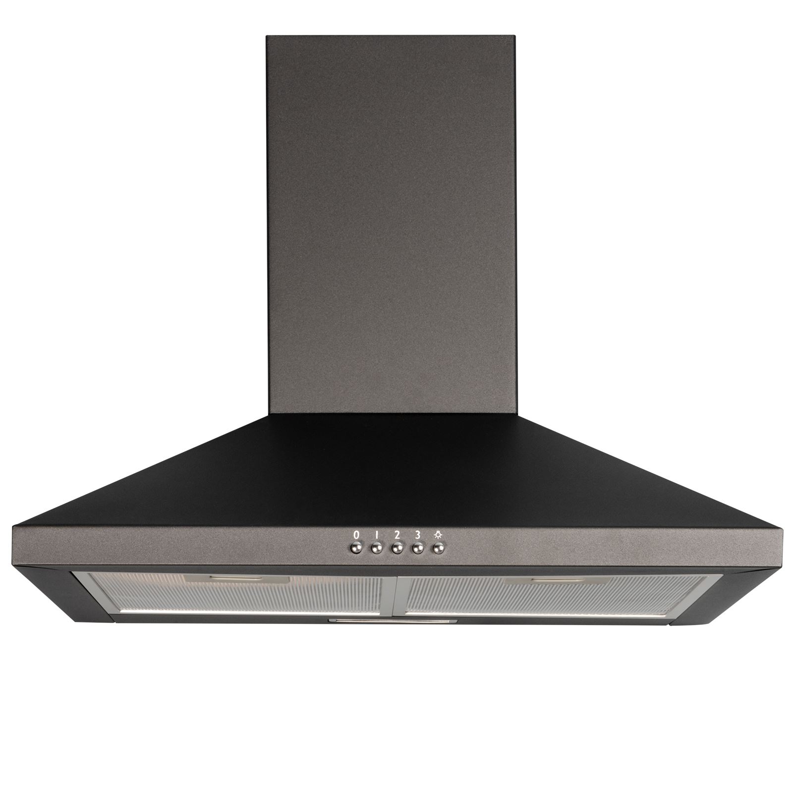 SIA CHL70BL 70cm Chimney Cooker Hood Extractor Fan In Black With Carbon