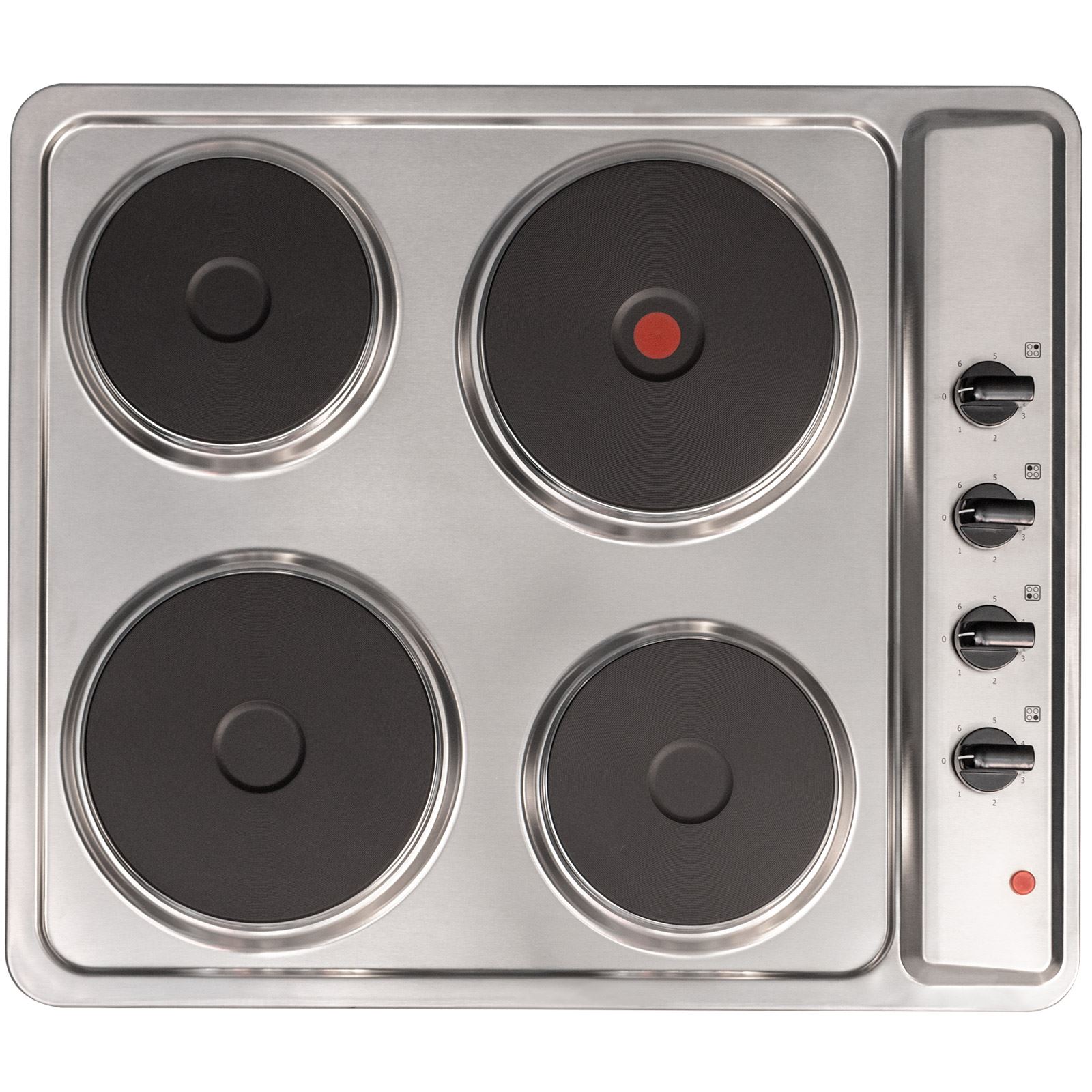 SIA PHP601SS 60cm Stainless Steel Solid Plate 4 Zone Electric Easy