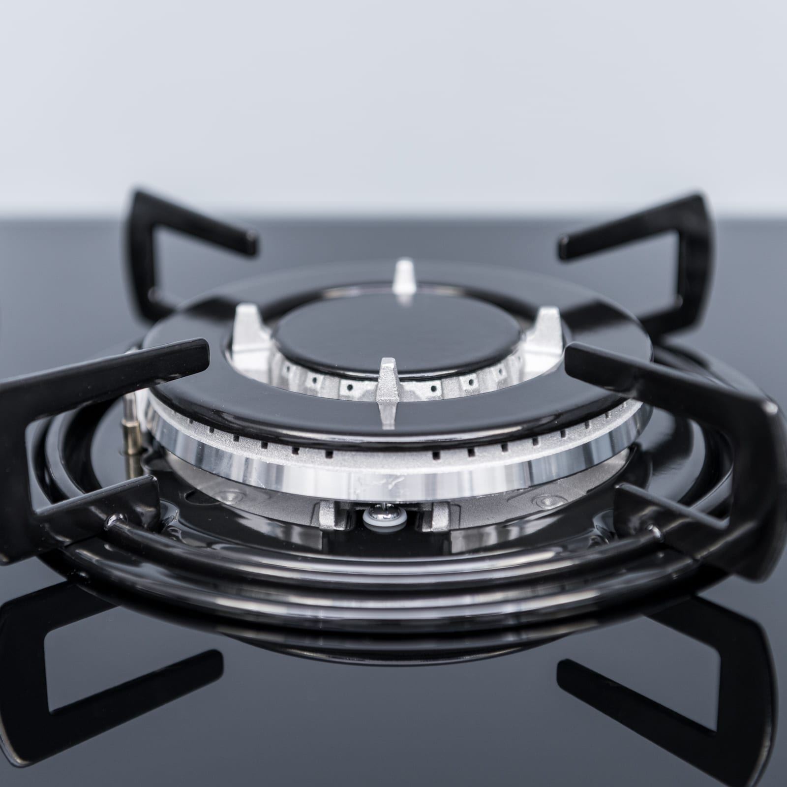 SIA 70cm Black 5 Burner Gas On Glass Hob & Chimney Cooker Hood Kitchen Extractor eBay