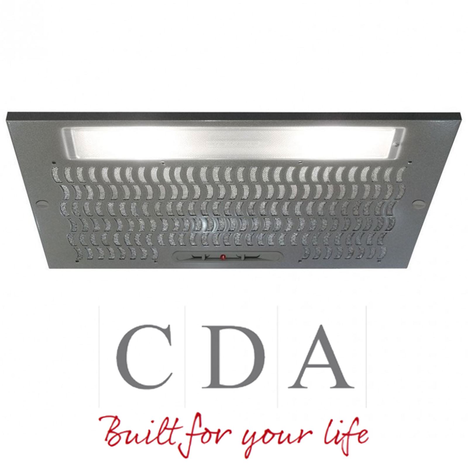 CDA CCA51SI Silver 50cm Under Canopy 2 Speed Cooker Hood Kitchen