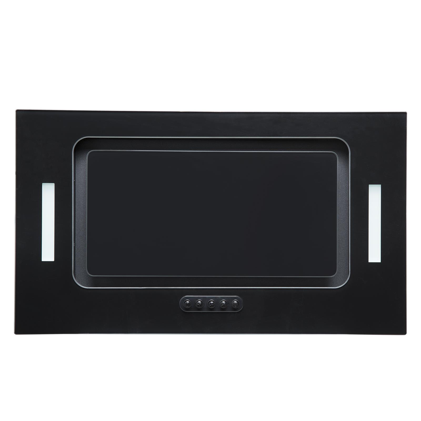 SIA UCG52BL 52cm Black Glass Built In Kitchen Cupboard Cooker Hood