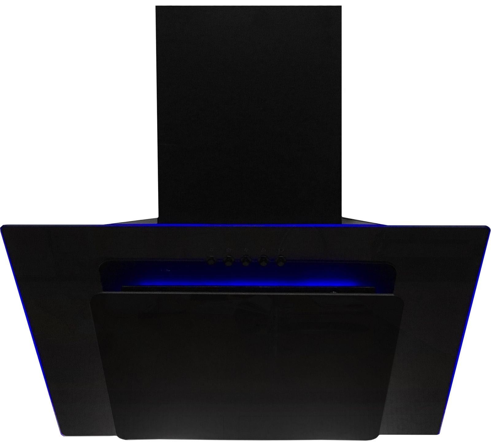 SIA 90cm Black 3 Colour LED Edge Lit Angled Cooker Hood And Glass Splashback eBay