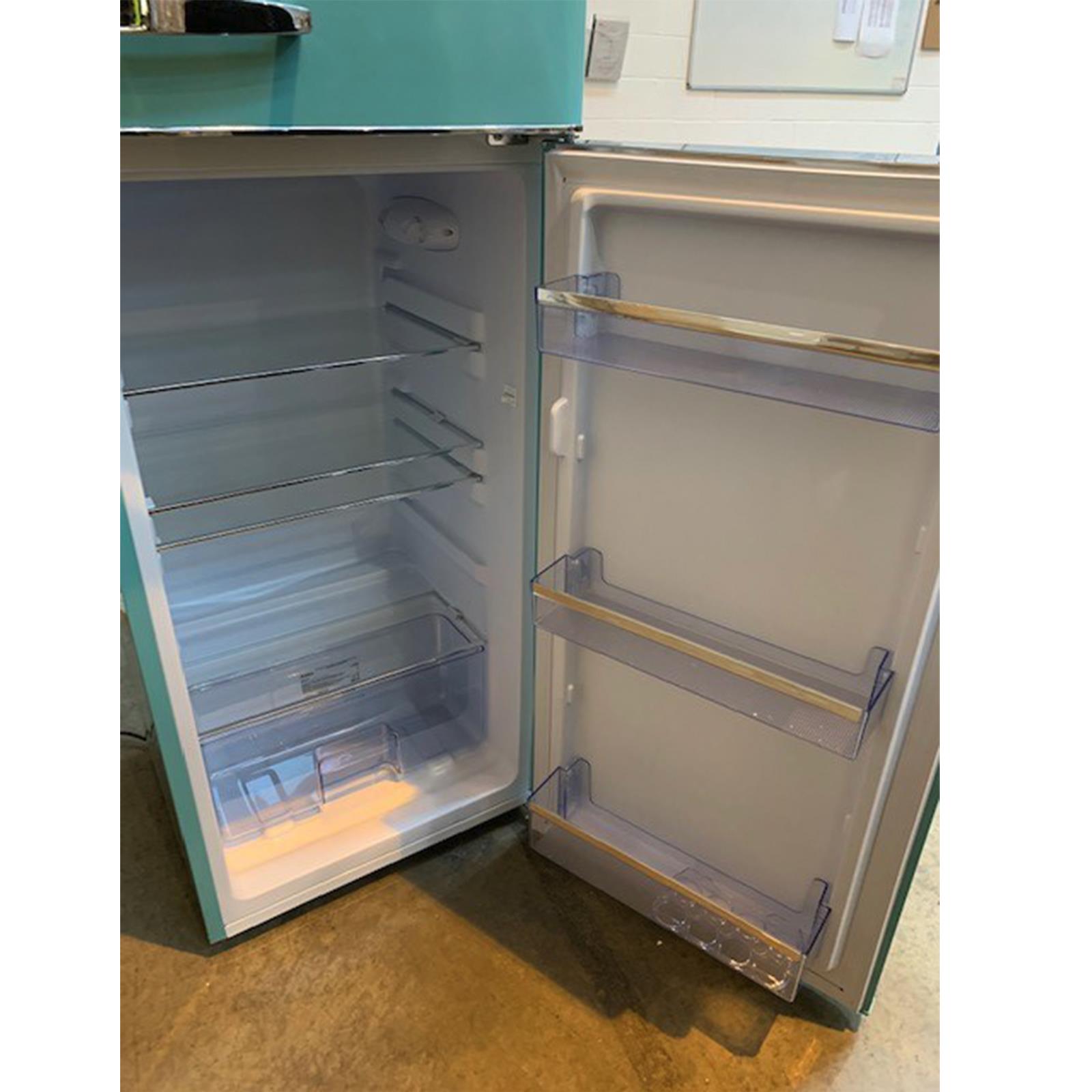 Graded Amica FDR2213DB 55cm Duck Egg Blue Freestanding Retro Fridge