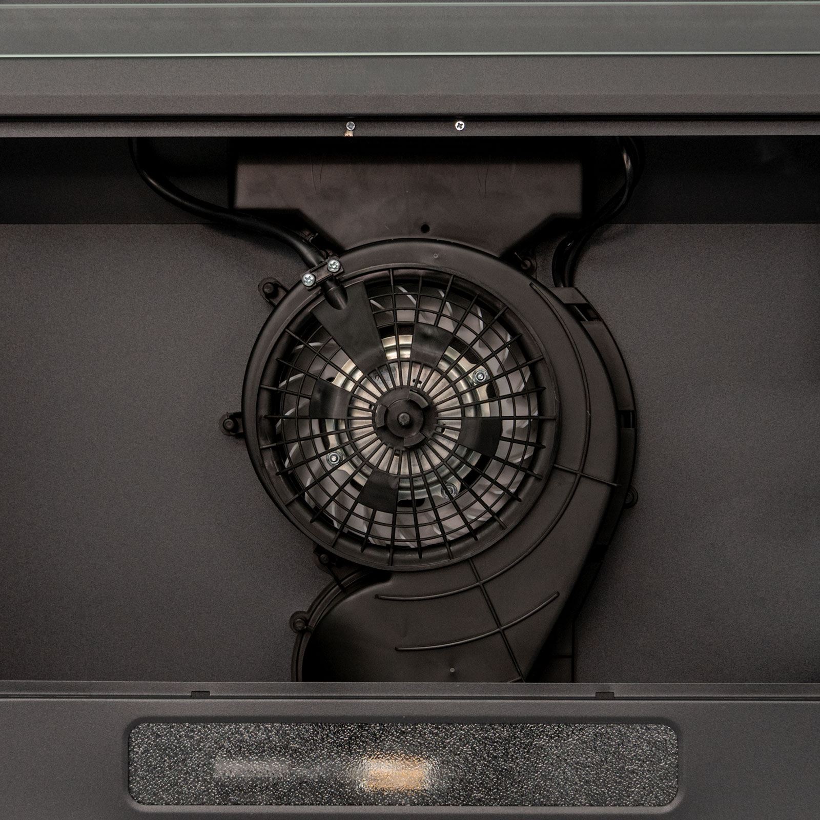 SIA VSR60BL 60cm Black Slim Visor Cooker Hood Kitchen Fan And Carbon