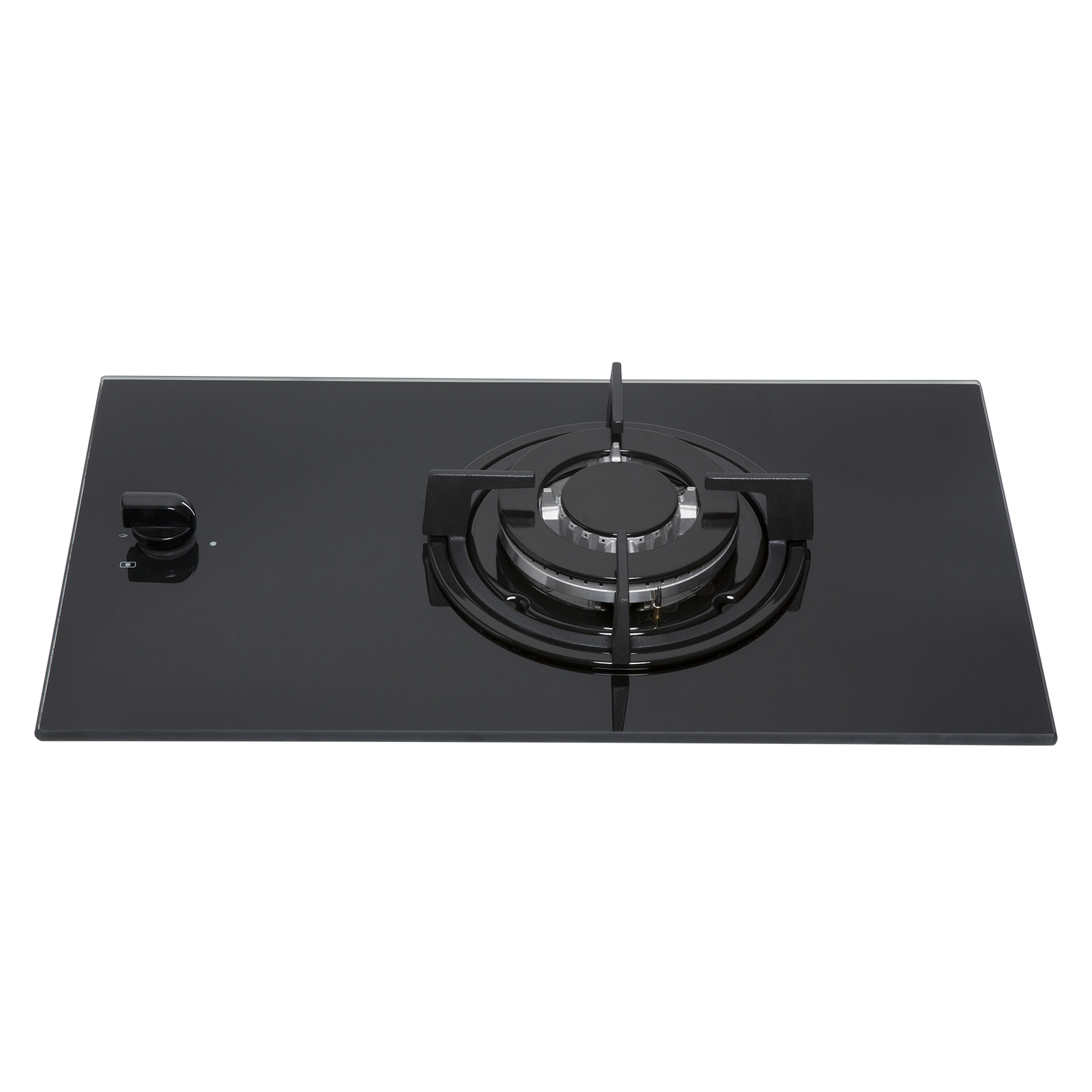 SIA GHG101BL 30cm Black Single Burner Gas on Glass Domino Hob With LPG