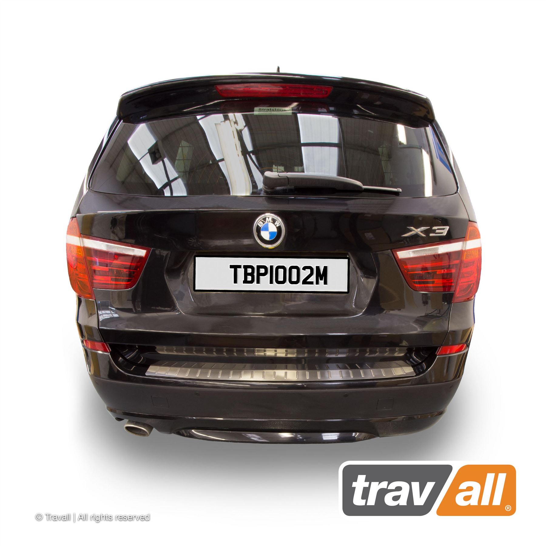 SILVER STAINLESS STEEL BMW X3 TRAVALL BUMPER PROTECTOR 2010-2014