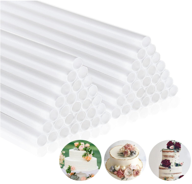Cake Dowel Support Rods Wedding Tier Sugarcraft Stick PME Pack 12 Plastic 12" - Picture 4 of 4