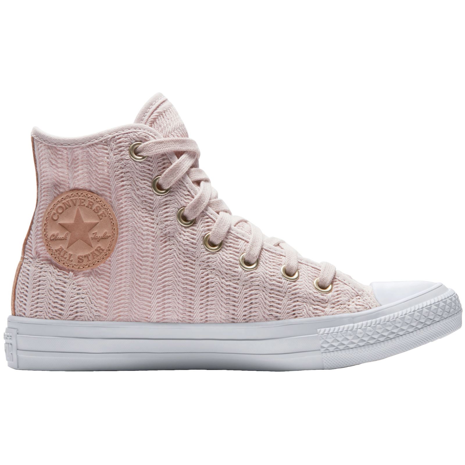 Converse Chuck Taylor All Star Hi Barely Rose Tan Womens Mesh High Top Trainers Converse Chuck Taylor All Star Hi Barely Rose Tan Womens Mesh High Top Trainers