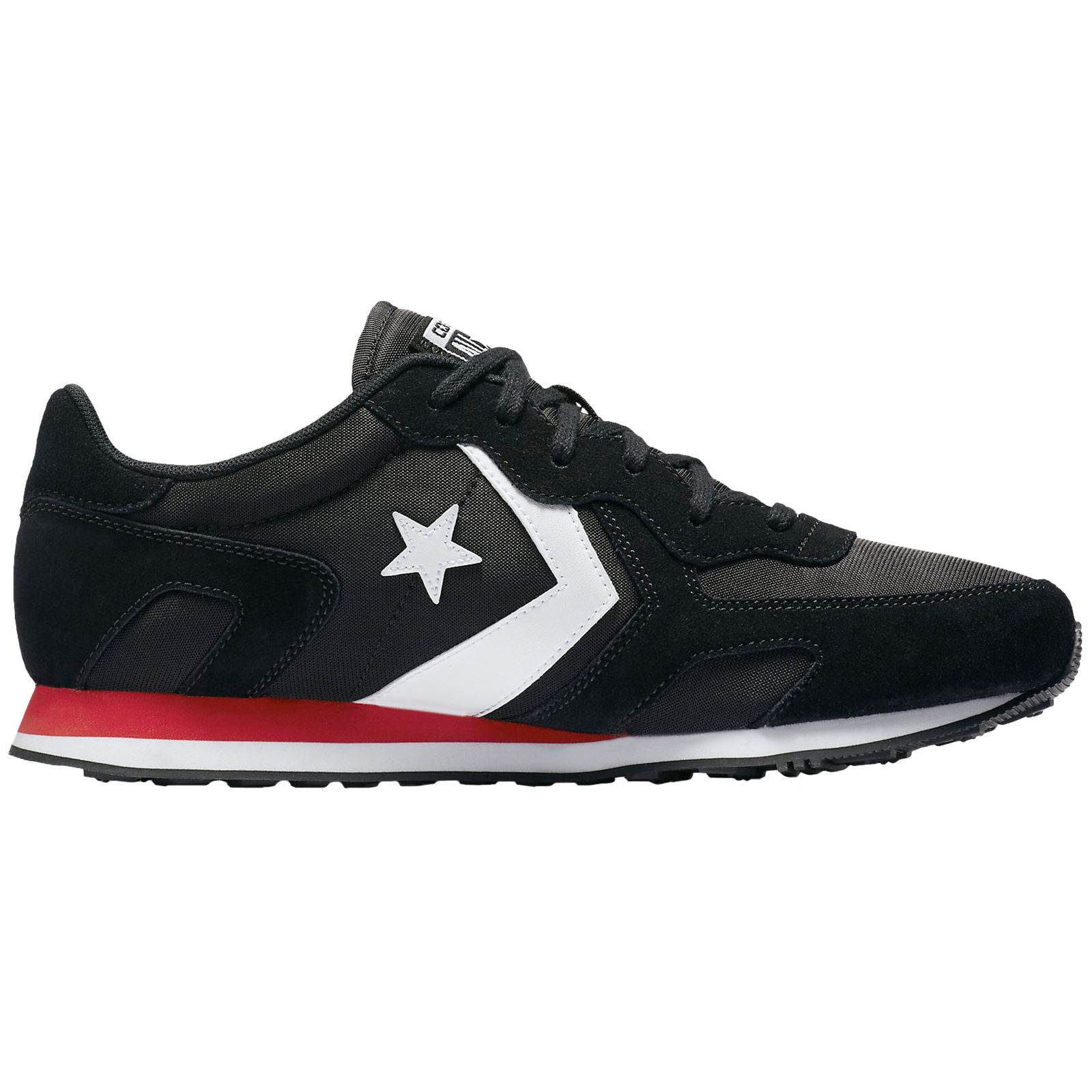 Converse Thunderbolt Ox Black Enamel Red Men Suede Mesh Classic Low top Trainers Converse Thunderbolt Ox Black Enamel Red Men Suede Mesh Classic Low top Trainers