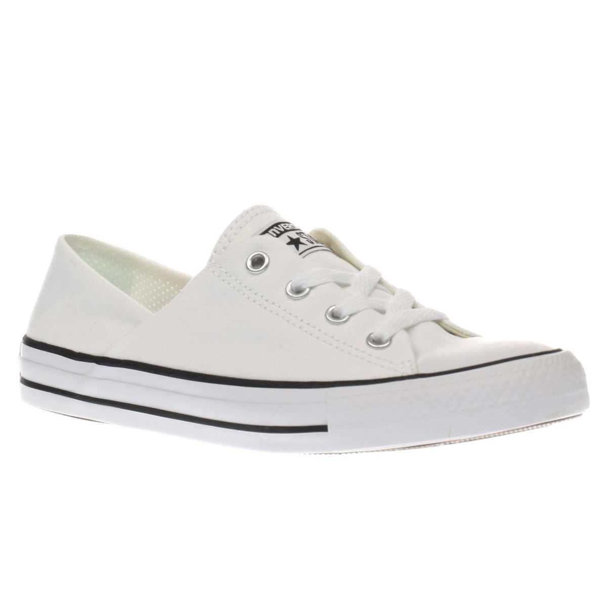 Converse Chuck Taylor Coral Ox White Black Low Cut Women's Trainers Converse Chuck Taylor Coral Ox White Black Low Cut Women's Trainers