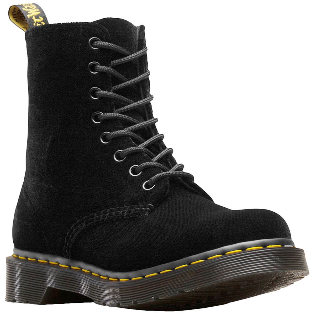 Dr.Martens 1460 Pascal Velvet Velvet LaceUp Combat Ankle Womens Boots eBay