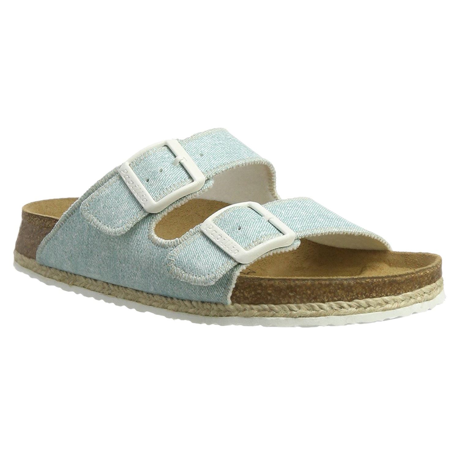 light blue birkenstocks rubber