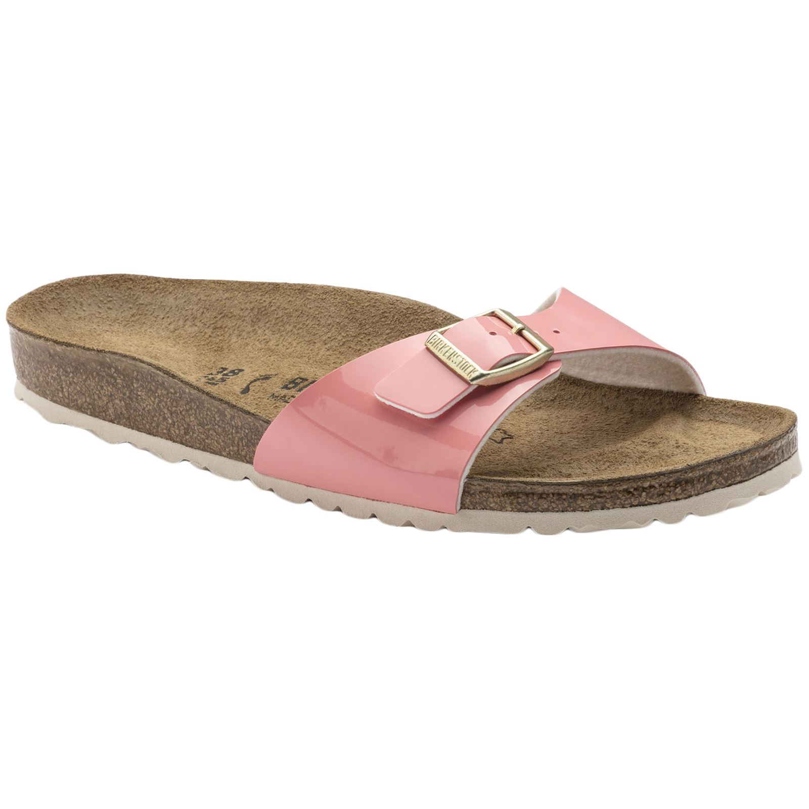 Birkenstock Madrid Birko-Flor Patent Open-Back Slides Unisex Sandals | eBay