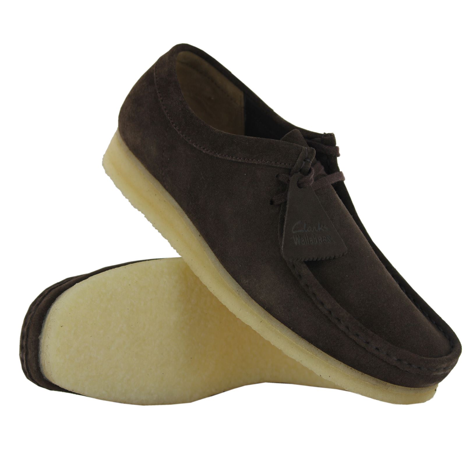 Clarks Men's Wallabee Boot In Blue Suede – Classic Comfort Style, Ankle Height