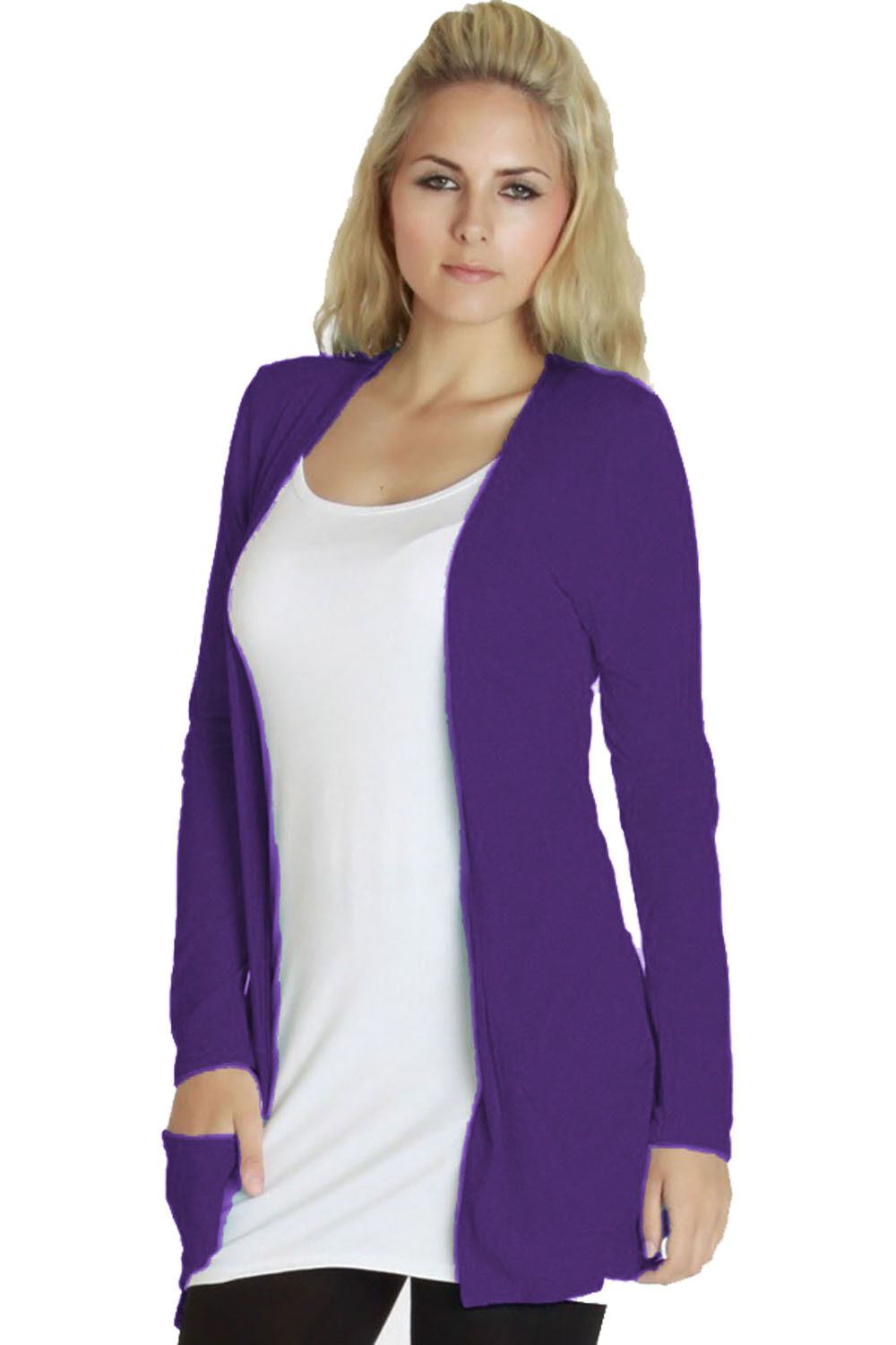 purple boyfriend cardigan