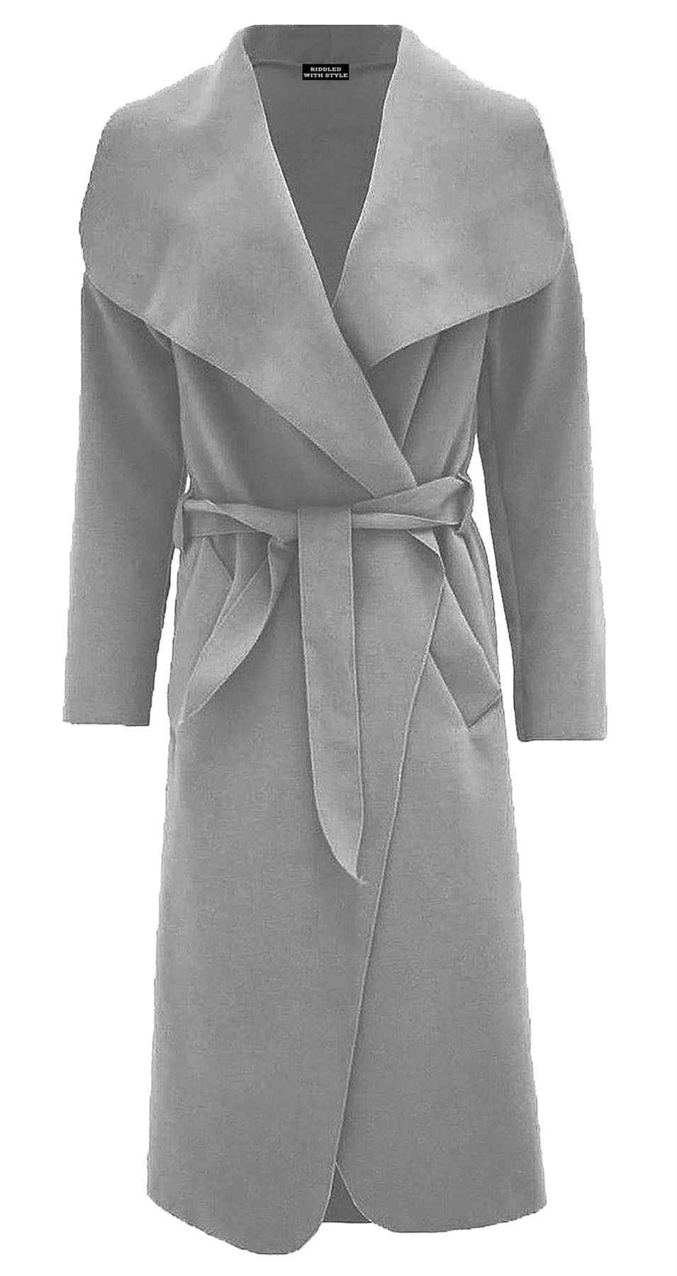 Womens Italian Waterfall Blazer Ladies Plain Long Duster Coat Cape Cardigan Womens Italian Waterfall Blazer Ladies Plain Long Duster Coat Cape Cardigan