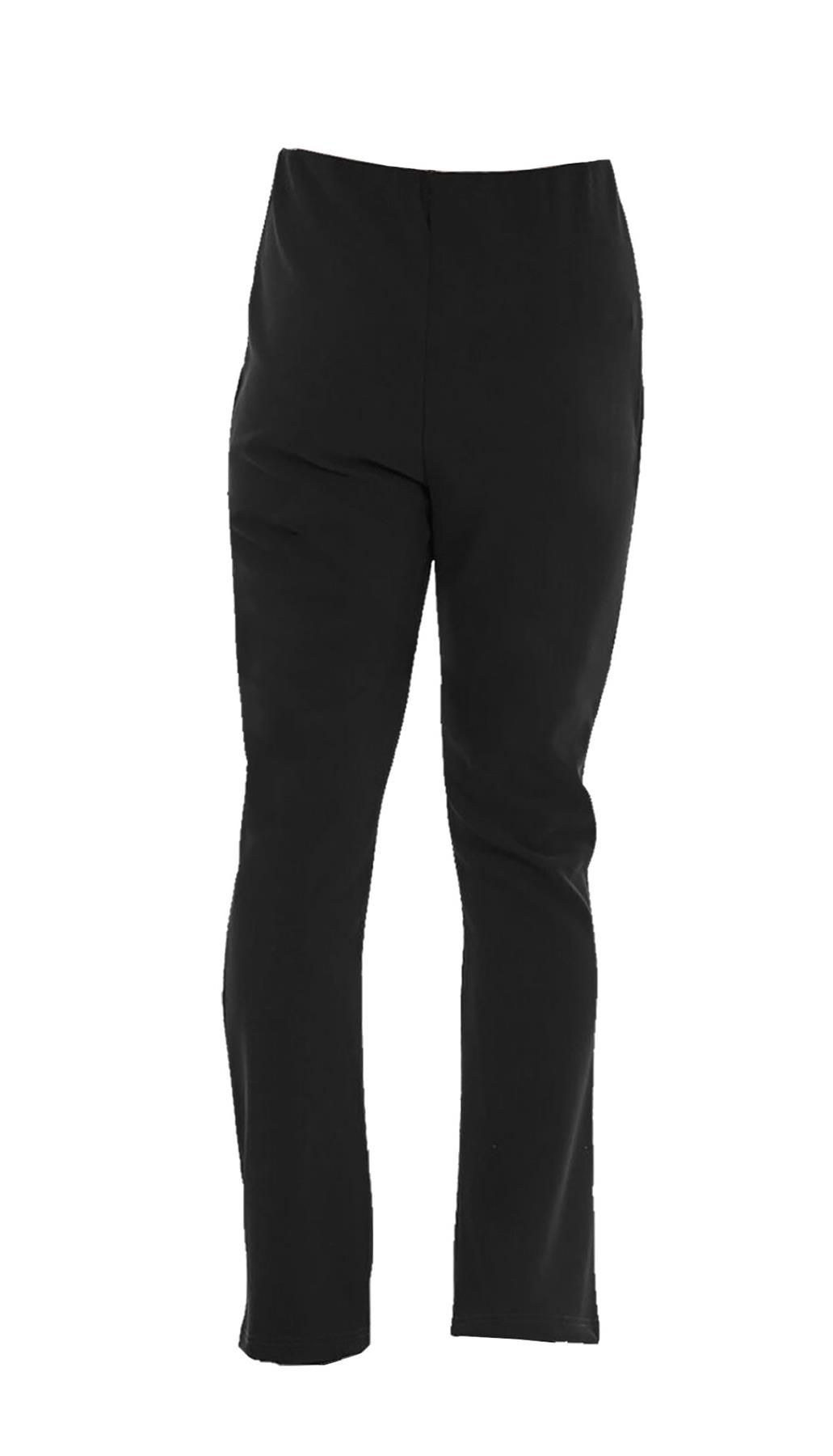 Womens Bootleg Trousers Ladies Bootcut Stretchy Pull On Work Bottom