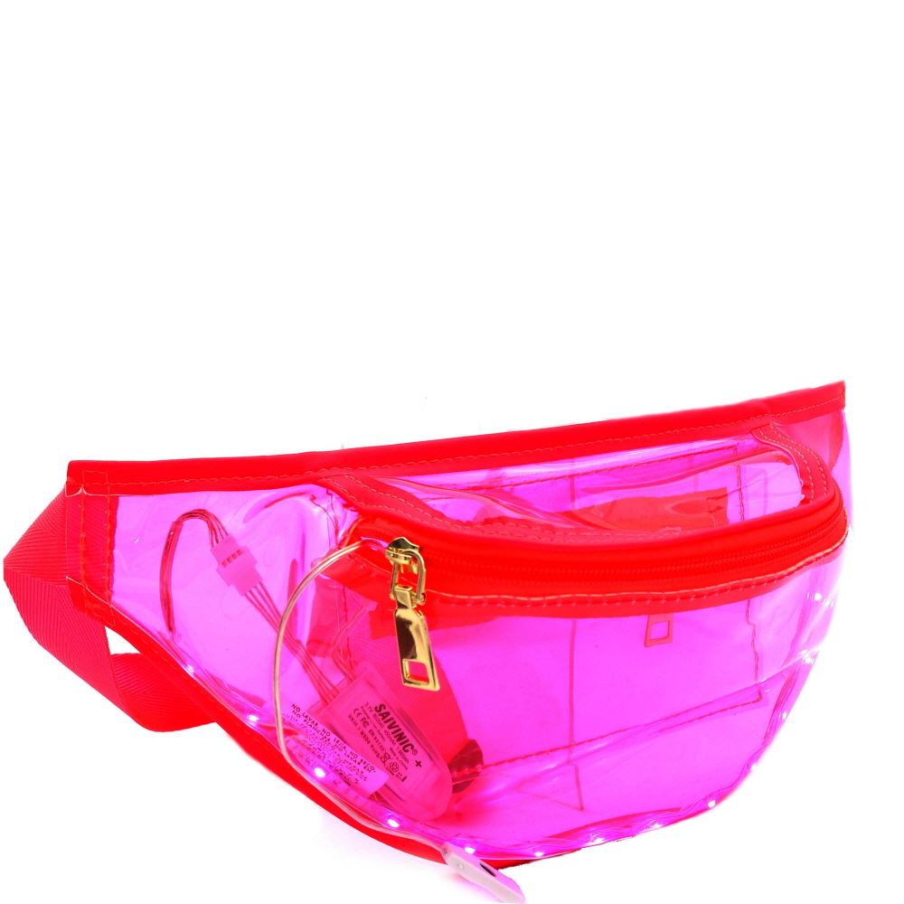 neon clear fanny pack