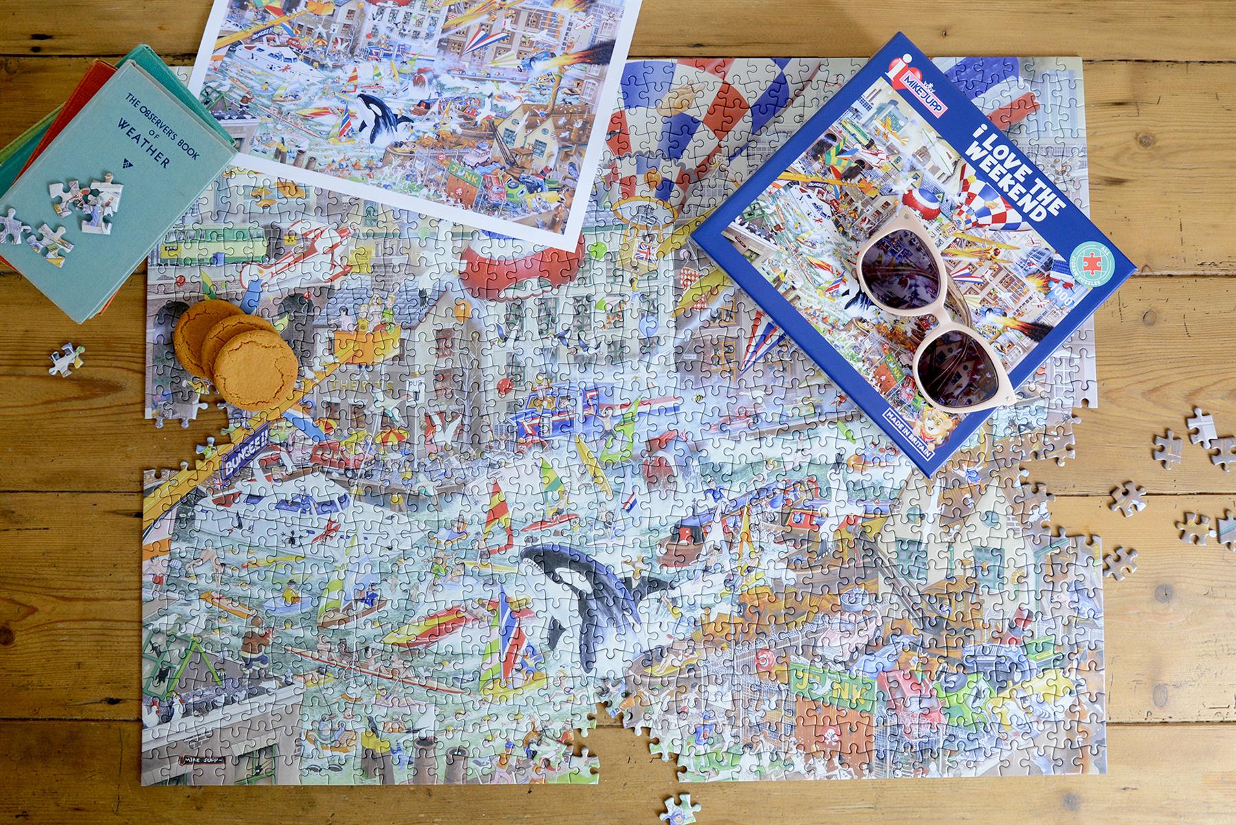 1000-teiliges Puzzle – Komische Karte Von England, Kunstwerk Von Tim Bulmer – Komische 1000-teilige Puzzles Für Erwachsene, Buntes Puzzle, 66 Cm X 50 Cm, Lustige Puzzles