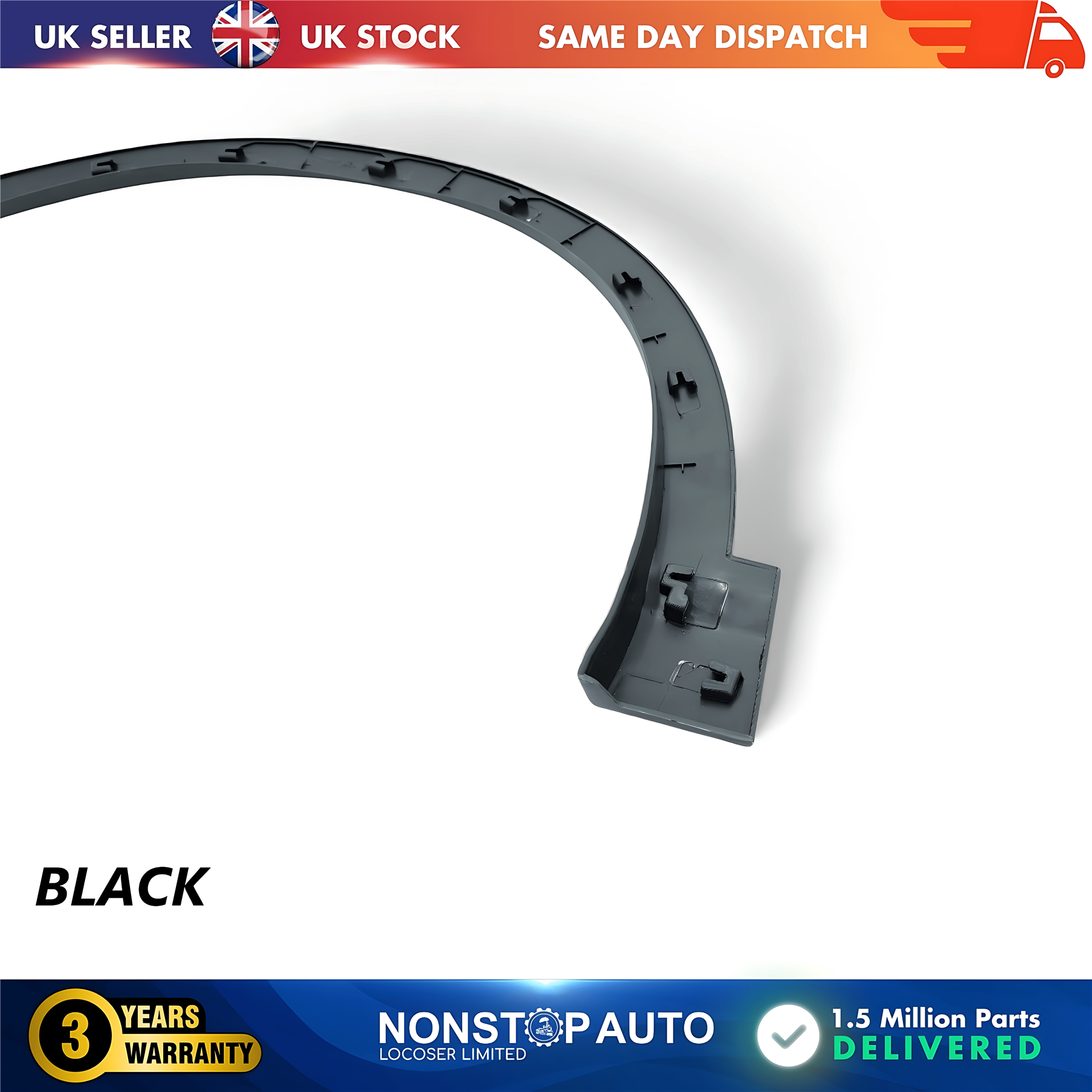 Wheel Arch Trim Moulding Front Right For NISSAN Qashqai II 11.2013-2021 - Produktbild 3