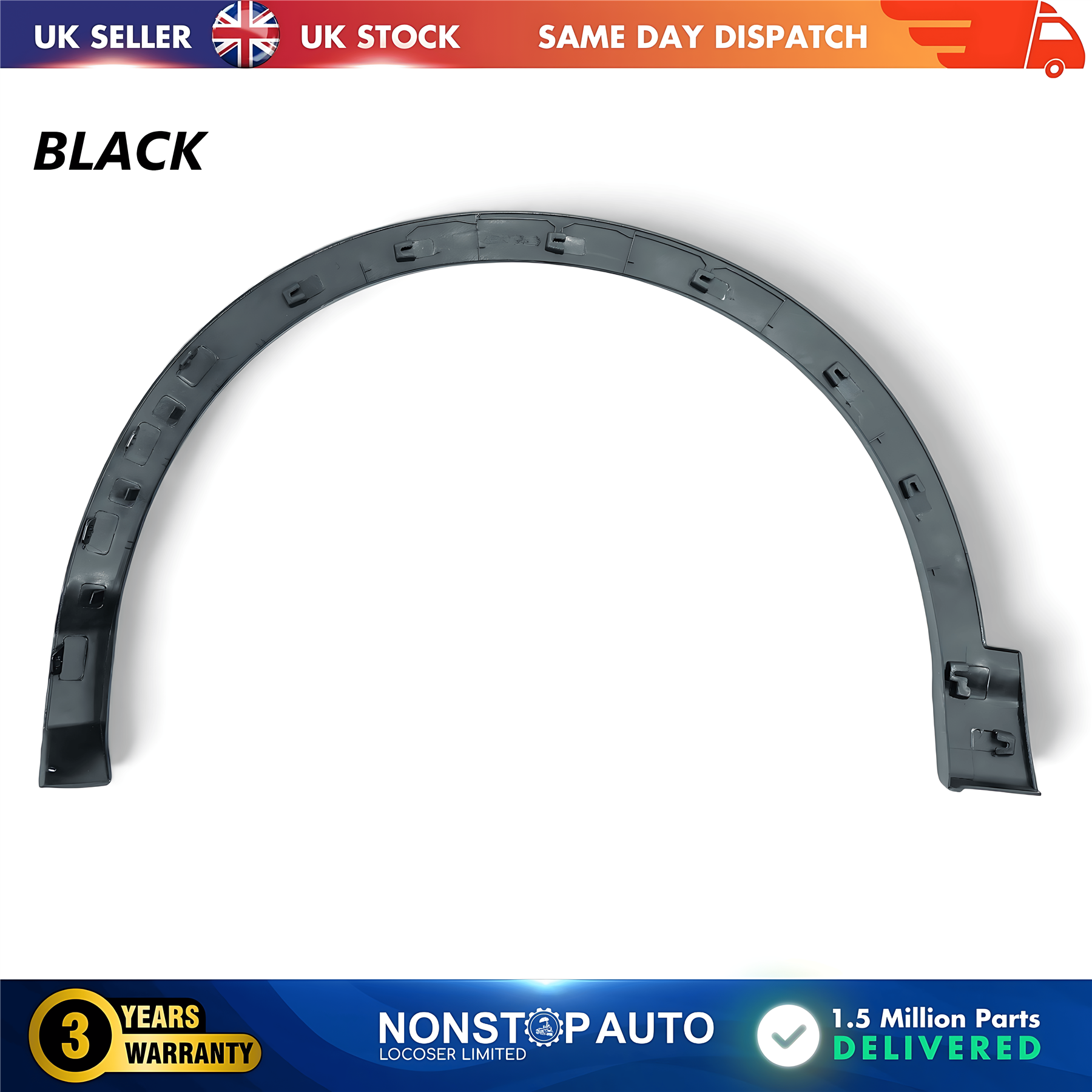 Wheel Arch Trim Moulding Front Right For NISSAN Qashqai II 11.2013-2021 - Produktbild 2