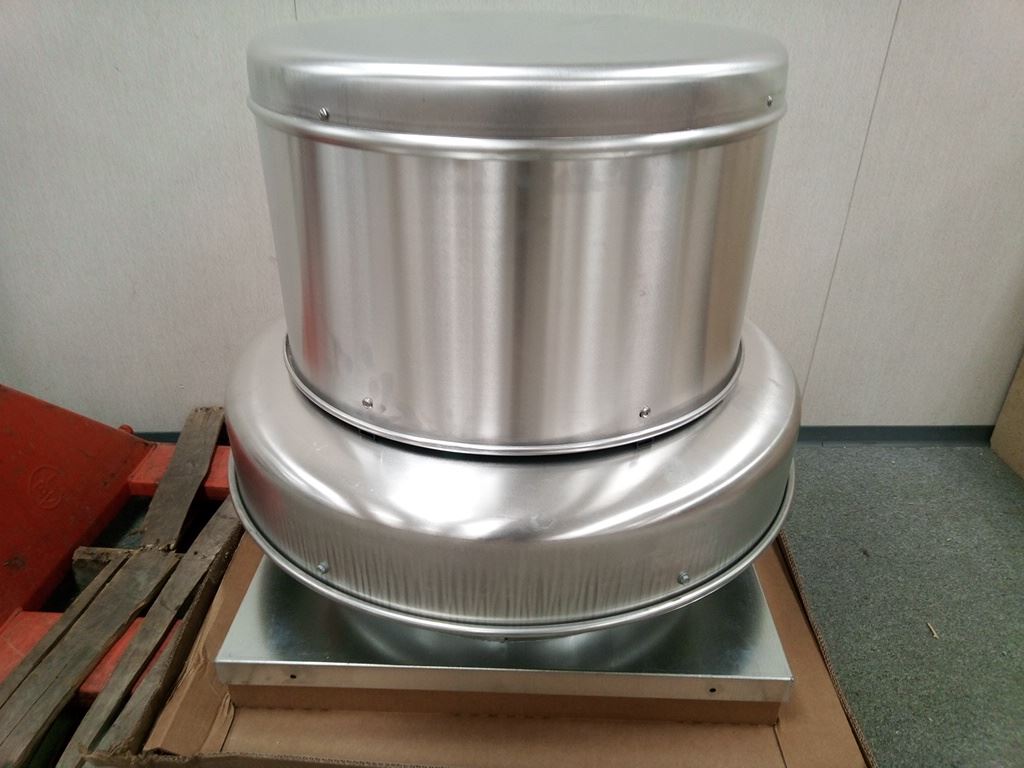 Dayton 4YU88 20 In Wheel Dia Roof Mount Exhaust Ventilator w/out Drive