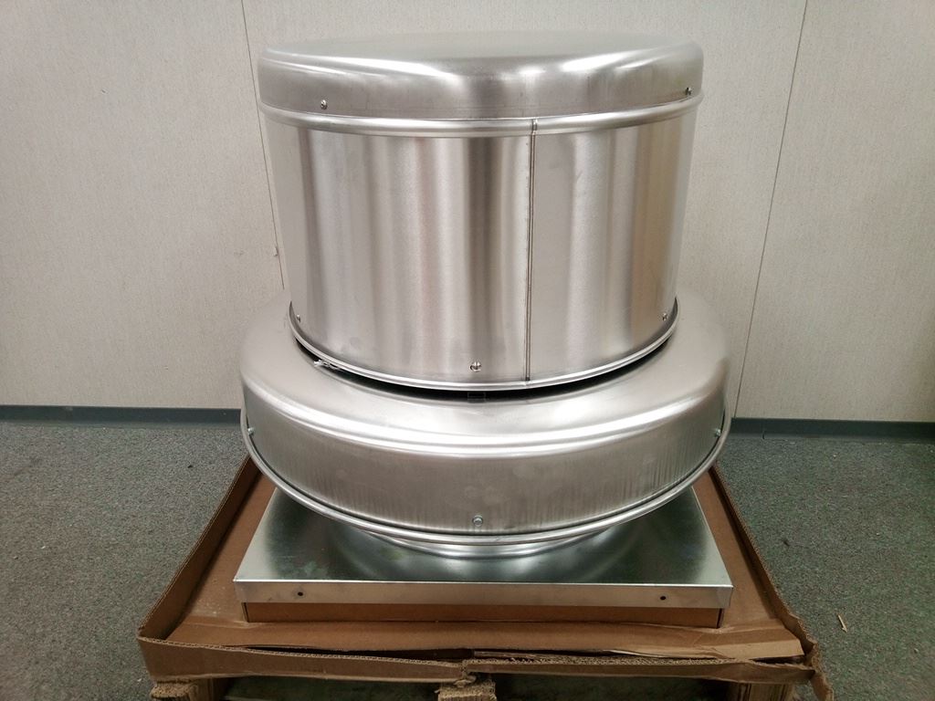 Dayton 4YU88 20 In Wheel Dia Roof Mount Exhaust Ventilator w/out Drive