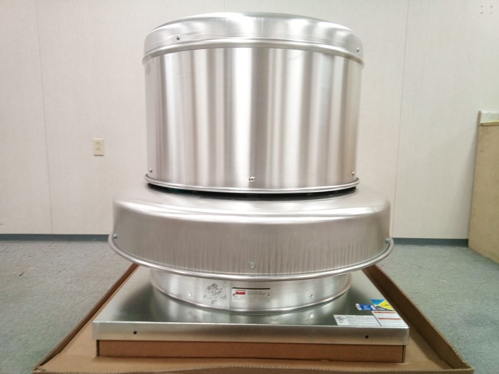 Dayton 4YU88 20 In Wheel Dia Roof Mount Exhaust Ventilator w/out Drive
