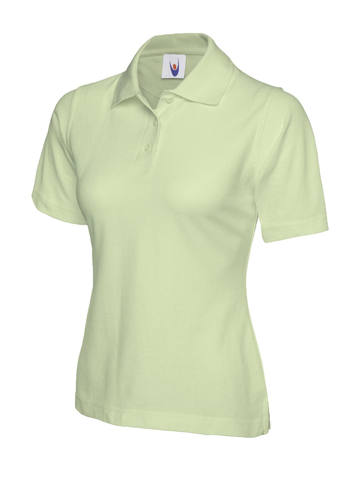 UNEEK Women's Classic Polo Shirt UC106 Plain Short Sleeve Casual Work Tee Top - Picture 23 of 23