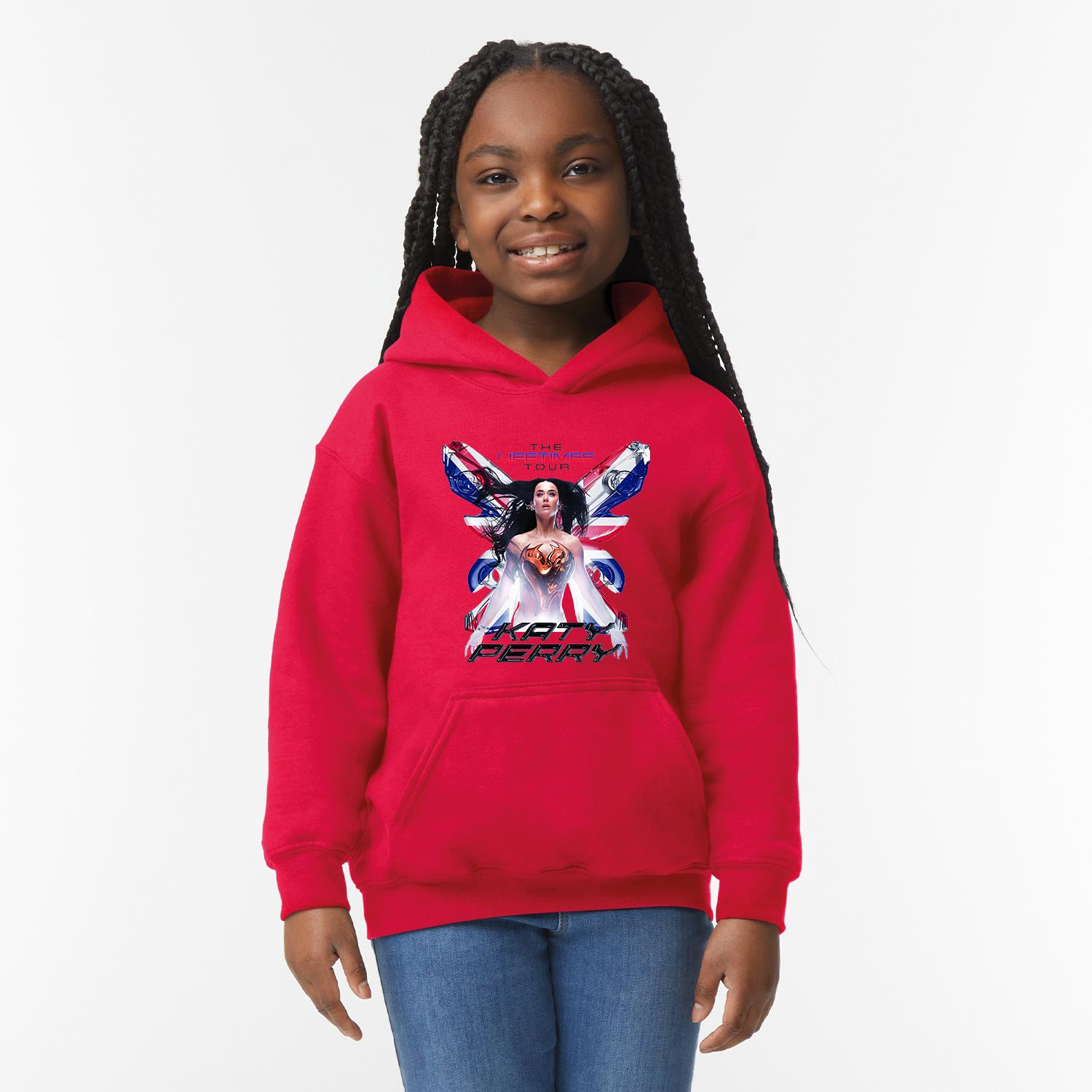 Kids Katy Perry Printed Hoodie Lifetimes Tour Girls Boys Hooded Sweatshirt UK - Picture 12 of 18