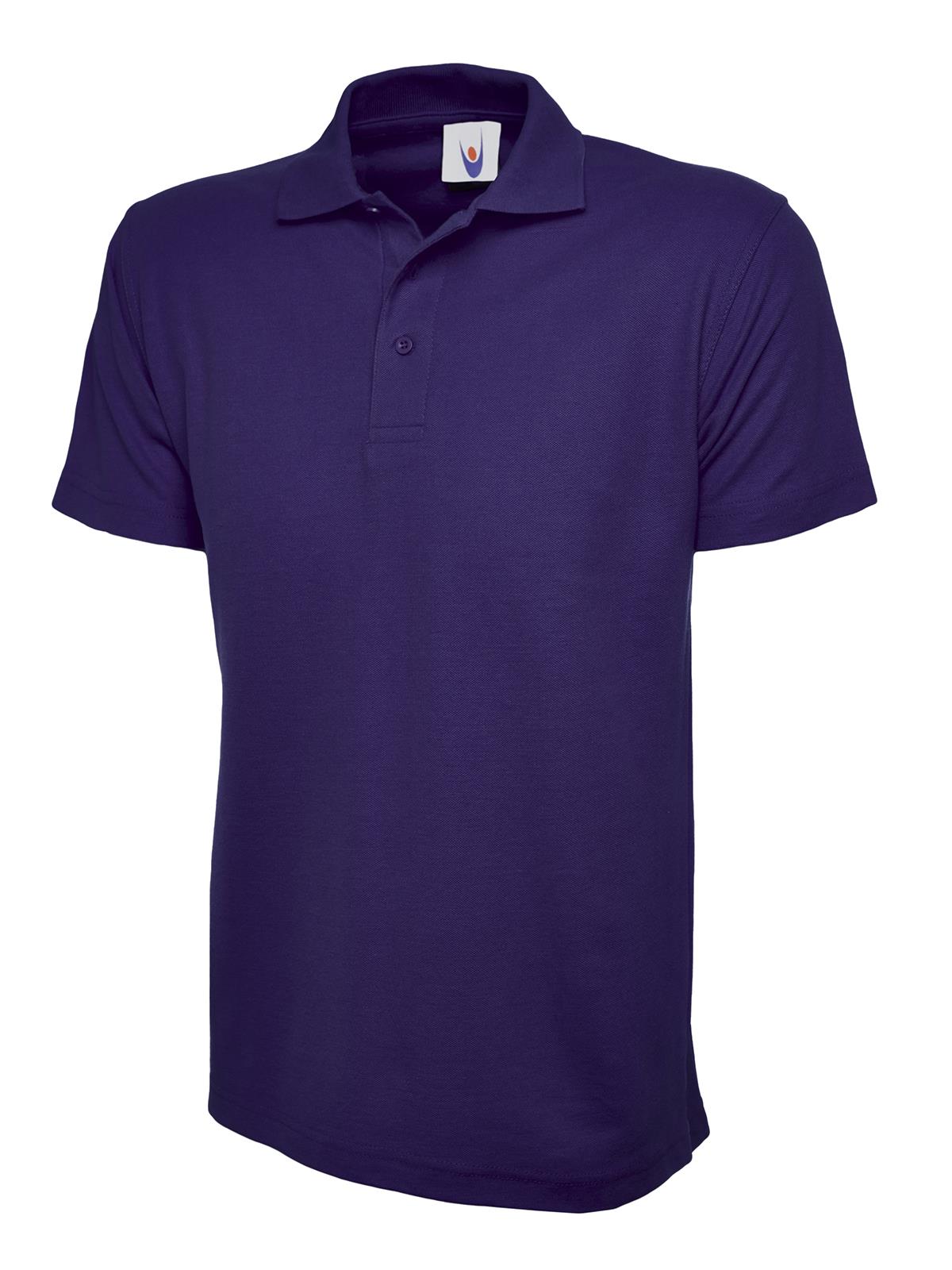UNEEK Active Polo Shirt Adult Unisex Plain Soft Work Wear Leisure Top UC105 - Picture 14 of 18