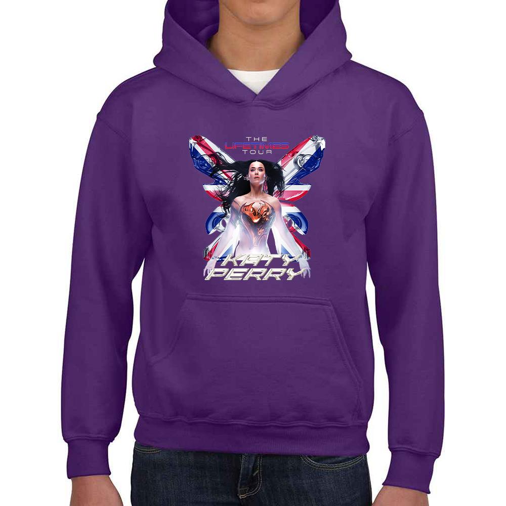 Kids Katy Perry Printed Hoodie Lifetimes Tour Girls Boys Hooded Sweatshirt UK - Picture 15 of 18